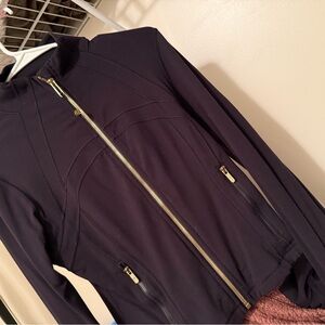 Black and Gold Zipper Lululemon Define Jacket